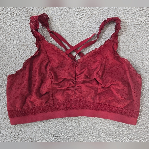 Cacique Other - Cacique Red Lace Bralette